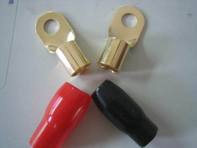 【行業(yè)推薦廠家直銷供應0GA鍍金銅端子音響接線端子】價格,廠家,圖片,連接器,奉化市波悠電子元件廠-